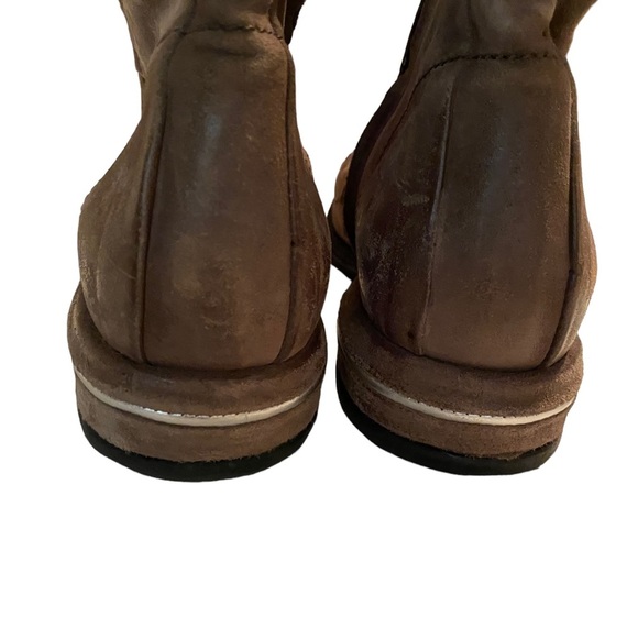 A.S. 98 Traver Tobacco Suede Leather Ankle Bootie Boots Size 38 - Picture 6 of 16